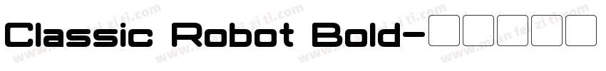 Classic Robot Bold字体转换